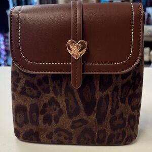 Brown Leopard Print Women's Bag